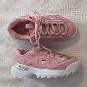 Women's Fila Pink Athletic Shoes